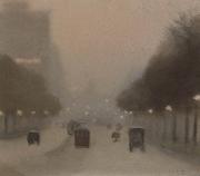 Clarice Beckett St Kilda Road painting